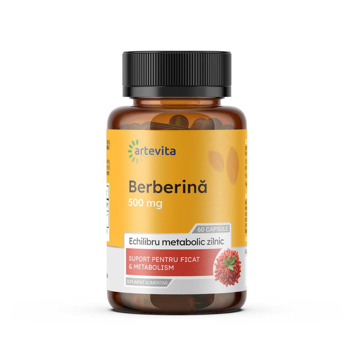 Berberină — Suport pentru ficat & metabolism