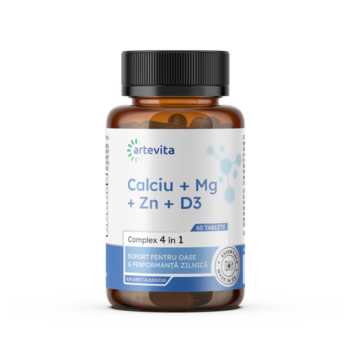 Calciu + Mg + Zn + D3 — Suport pentru oase & performanță zilnică