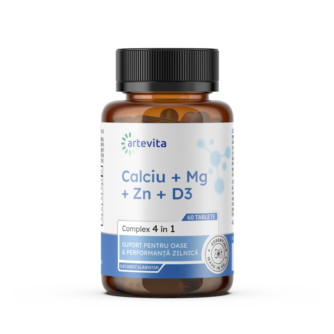 Pachet Calciu + Mg + Zn + D3 — 2+1 Gratis