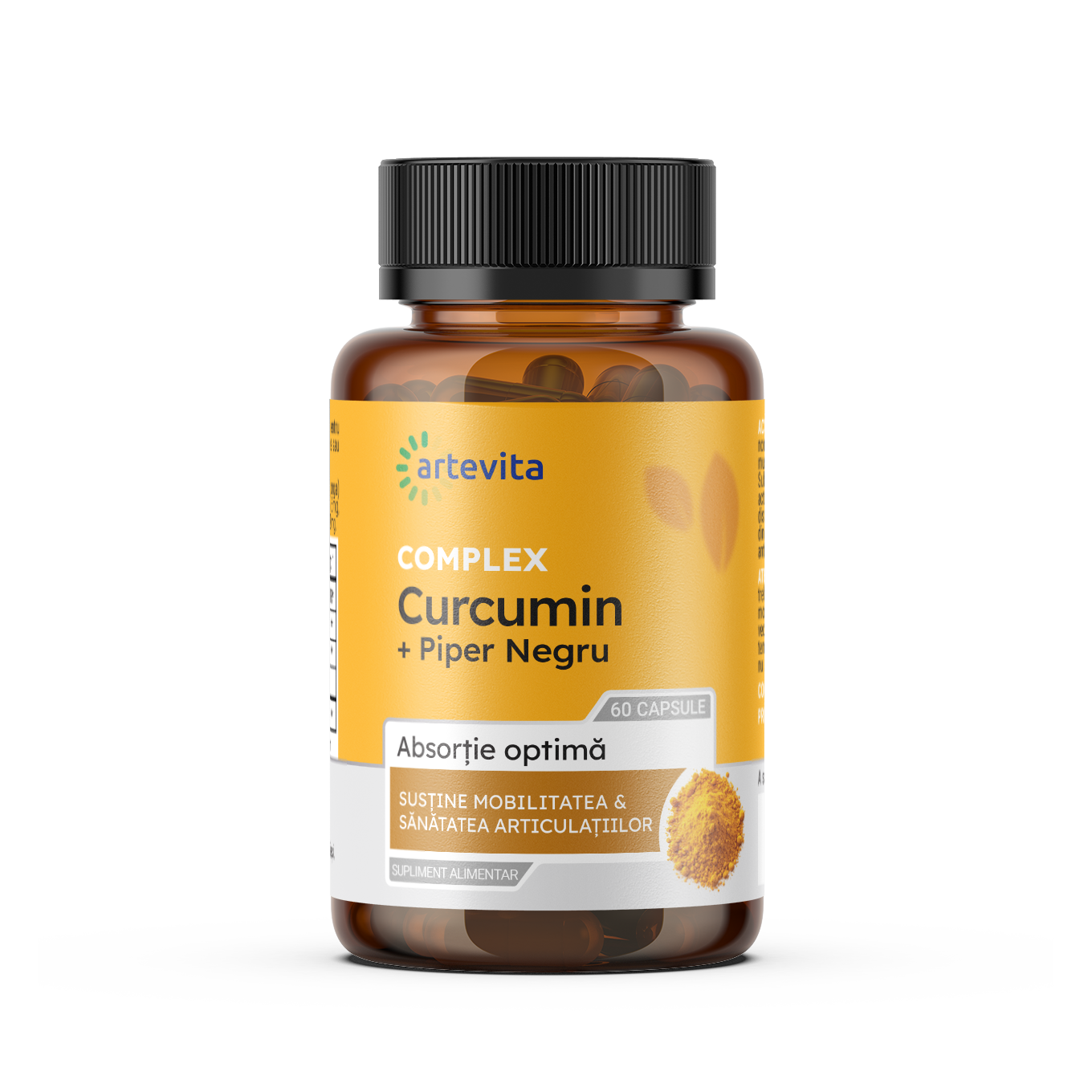 Curcumin + Piper Negru — Susține mobilitatea & sănătatea articulațiilor