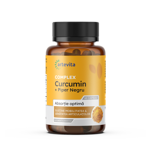 Curcumin + Piper Negru — Susține mobilitatea & sănătatea articulațiilor