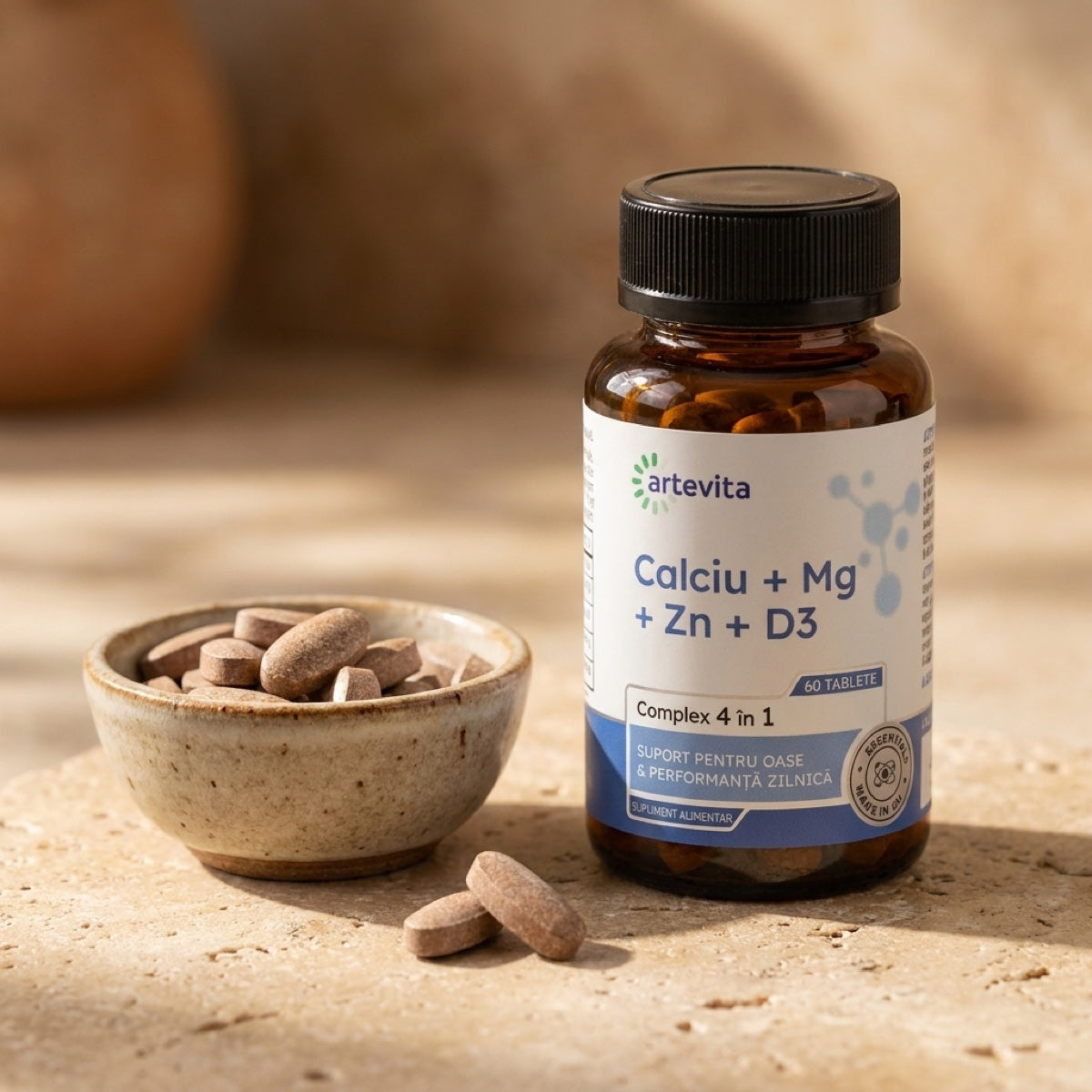 Calciu + Mg + Zn + D3 — calciu mg zn d3 textura