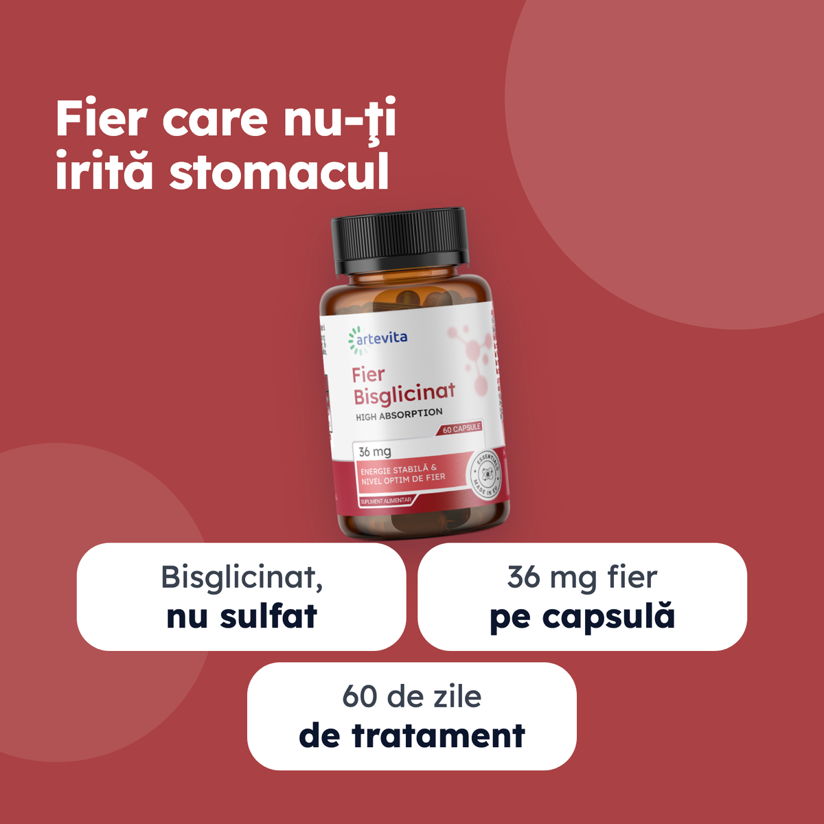 Fier Bisglicinat — beneficii principale