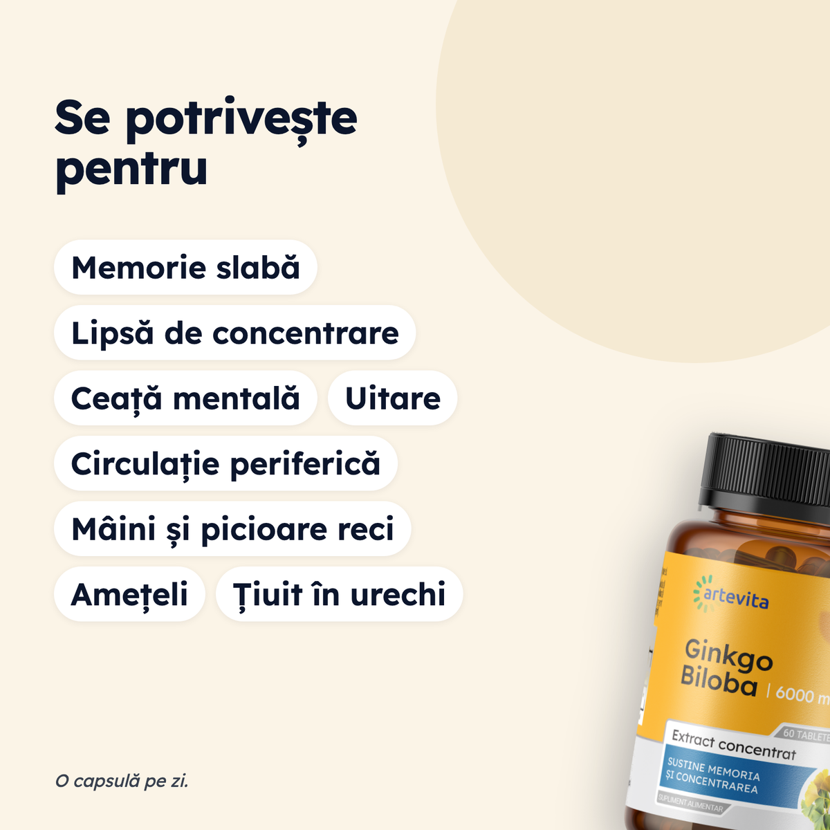 Ginkgo Biloba — pentru ce stări se potrivește