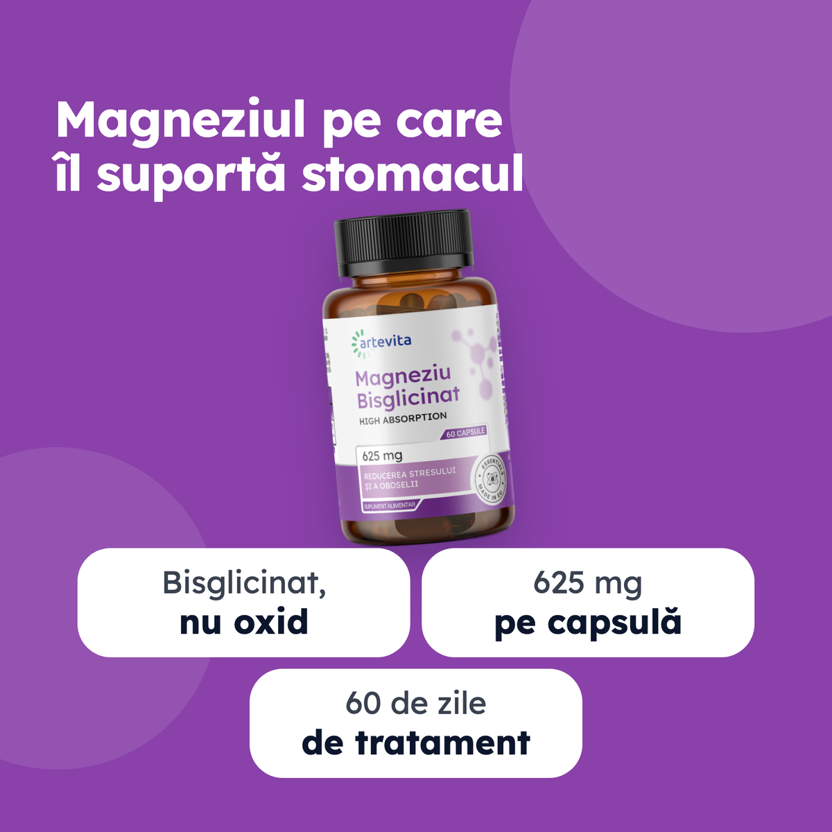 Magneziu Bisglicinat — beneficii principale