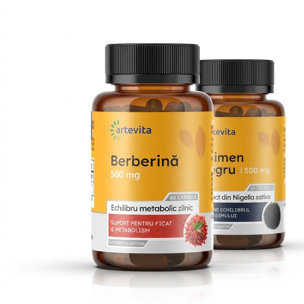 Pachet Metabolic — berberină + chimen negru — Artevita