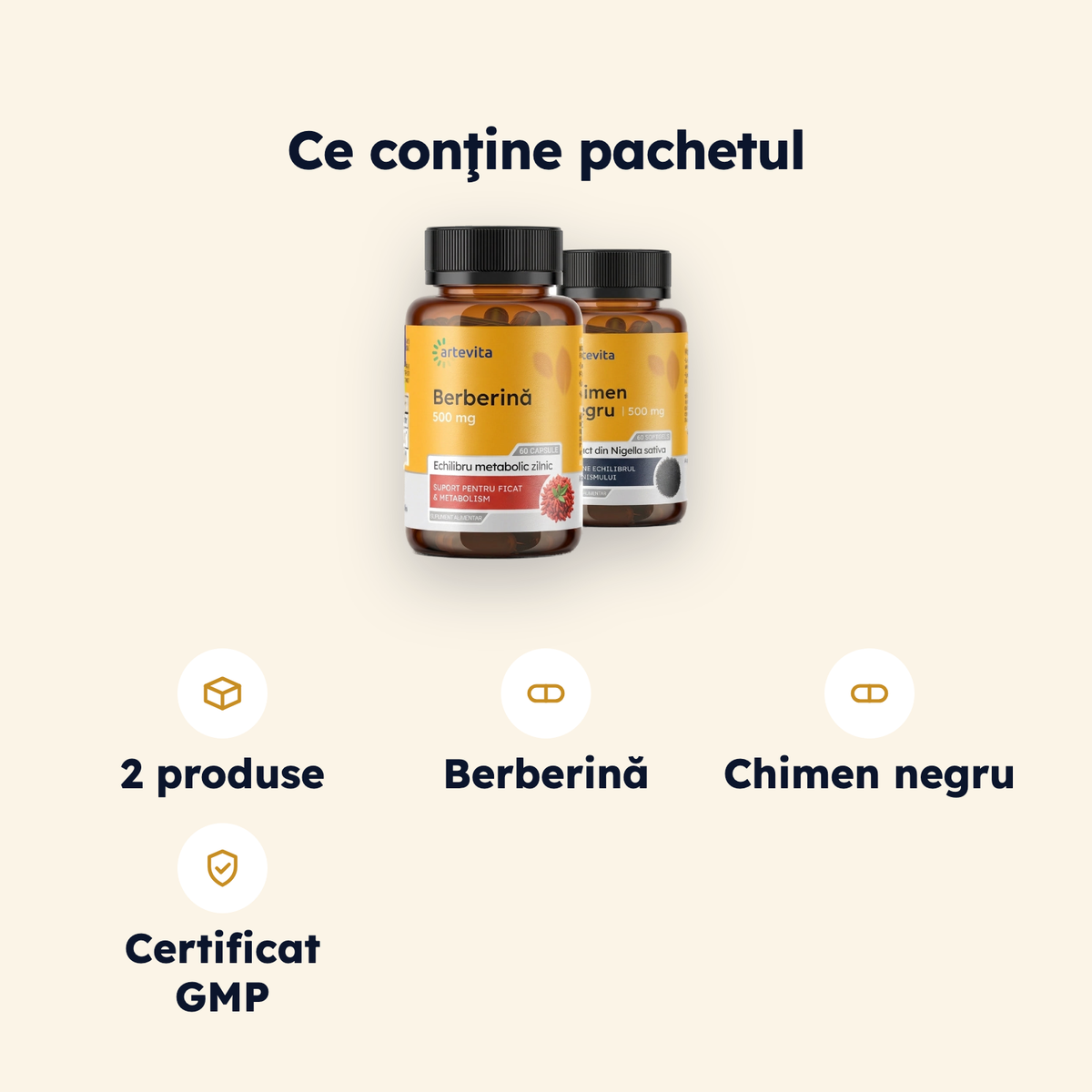 Pachet Metabolic — specificaţii şi conţinut