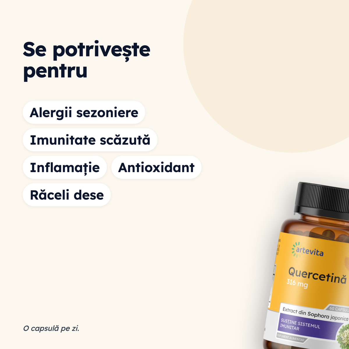 Quercetină — pentru ce stări se potrivește