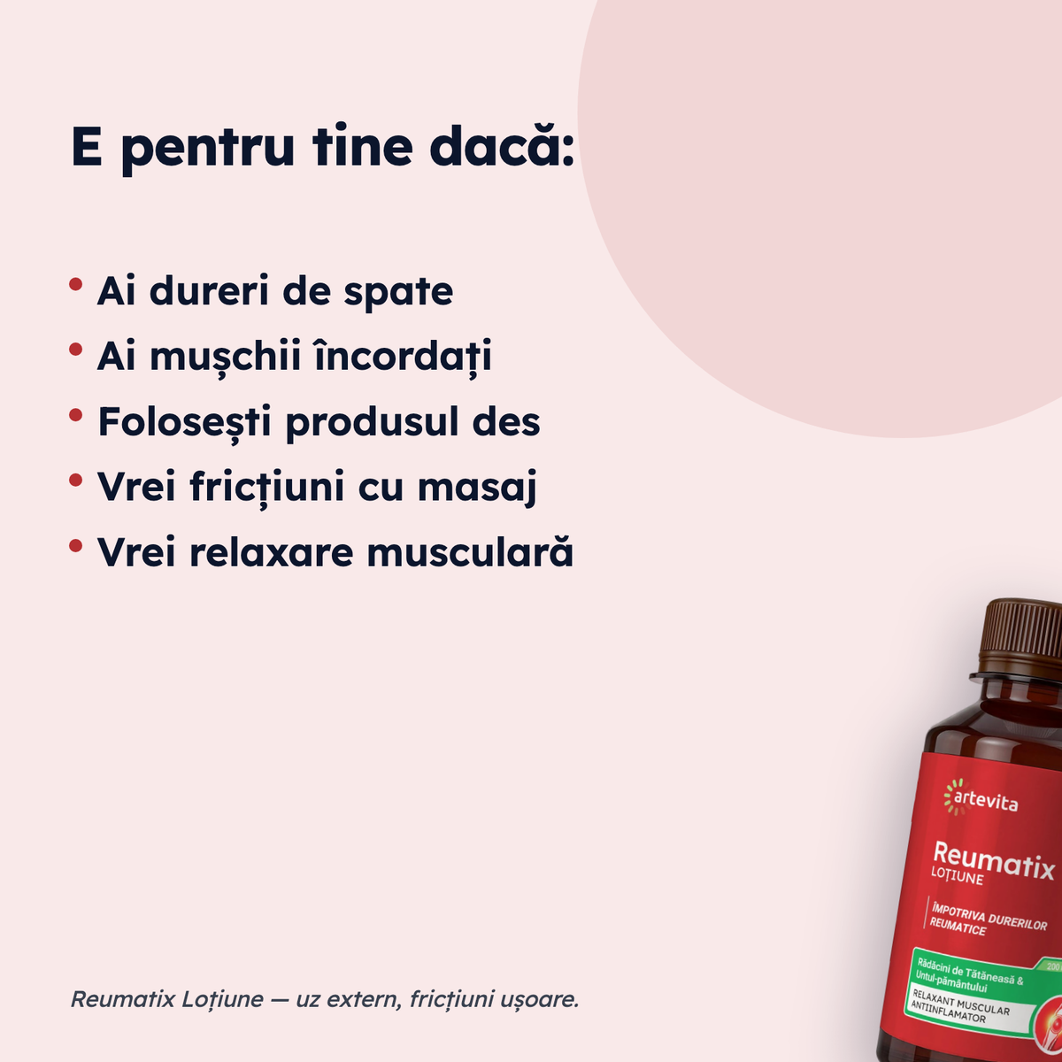 Reumatix Loțiune — pentru cine este potrivit