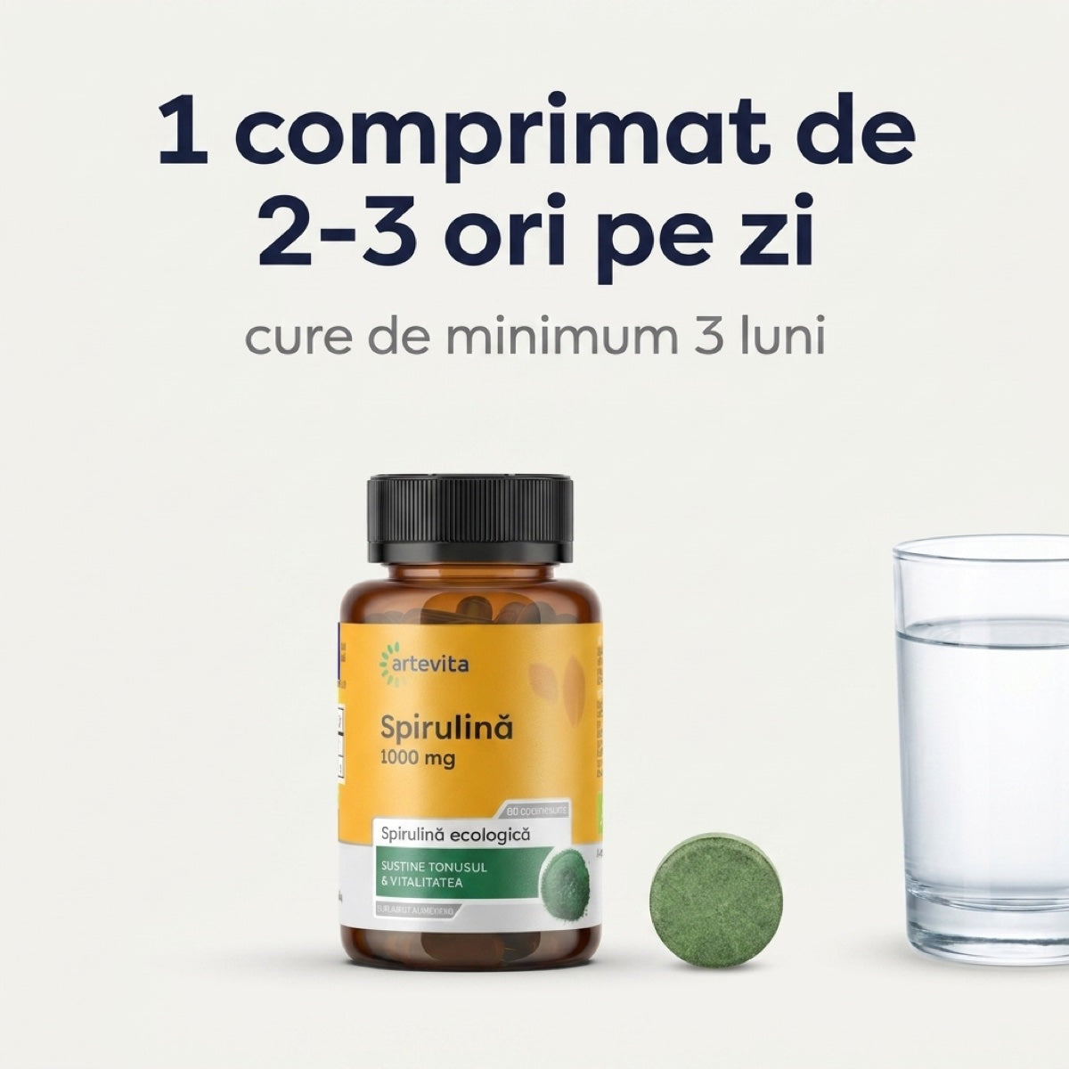 Spirulină ecologică — spirulina ecologica dozaj
