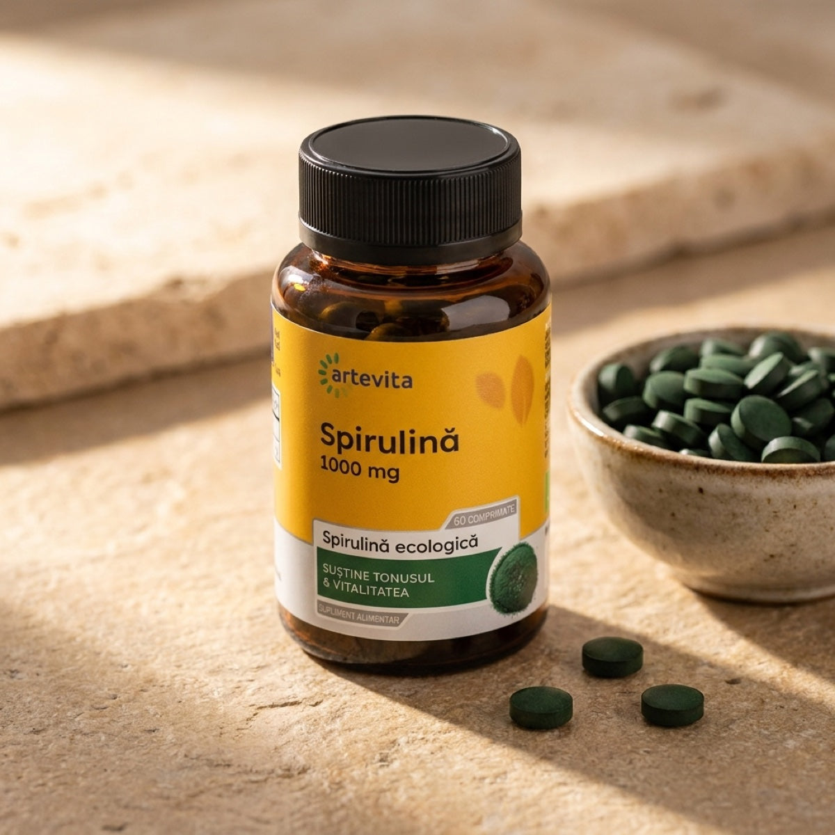 Spirulină ecologică — spirulina ecologica textura