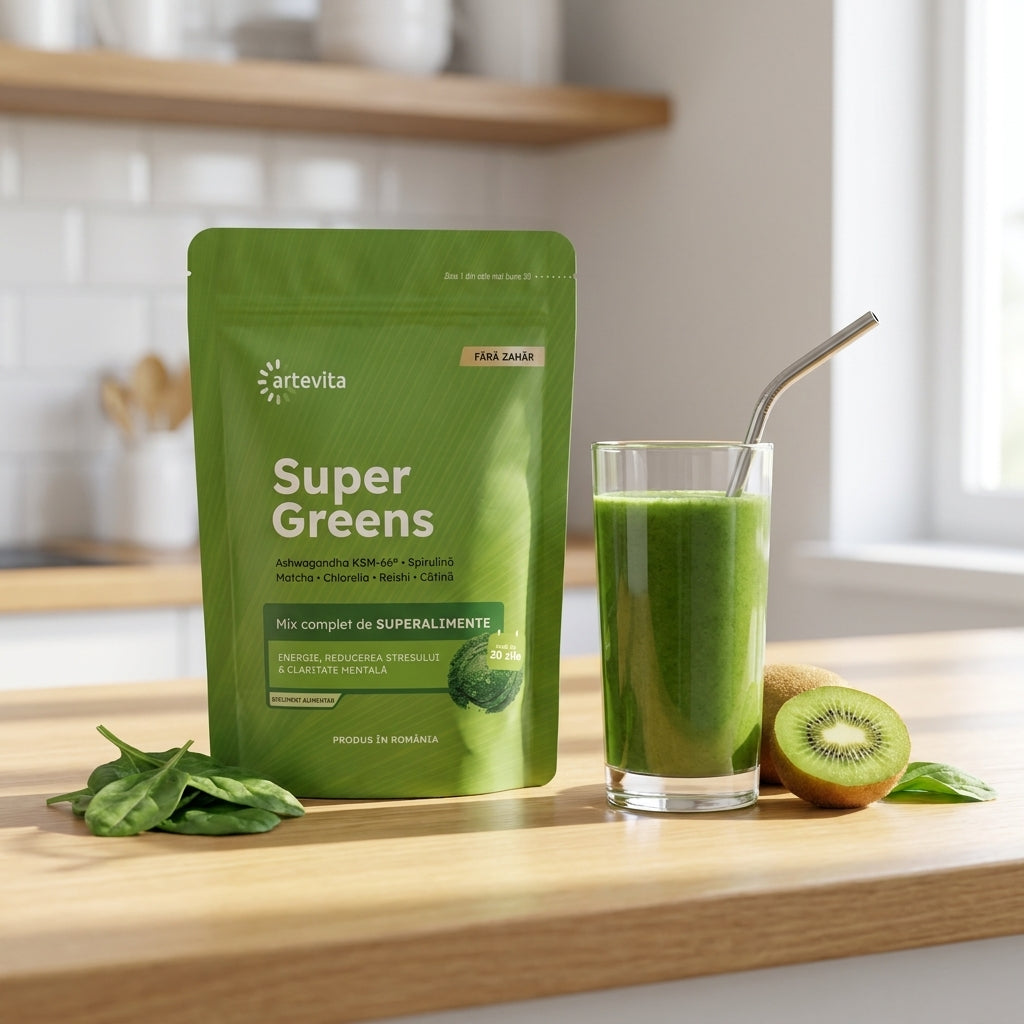 Super Greens — cura de 3 luni (3 × 300 g)